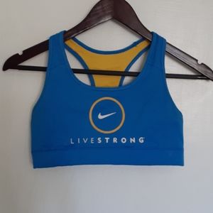 Nike Livestrong sports bra small